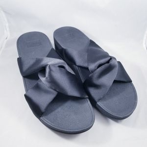 Fitflop Piper Satin Slide Black